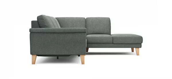 Ecksofa Rockport A - 2,5-Sitzer mit Ecke rechts inkl. Relaxfunktion (motorisch), Stoff, Grau – Bild 7