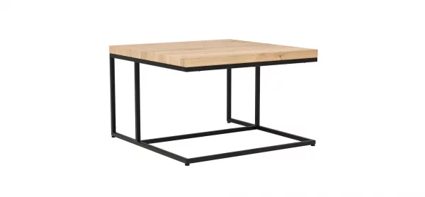 Couchtisch Farmingdale - LBH ca. 75x75x47 cm, Eiche massiv, legno