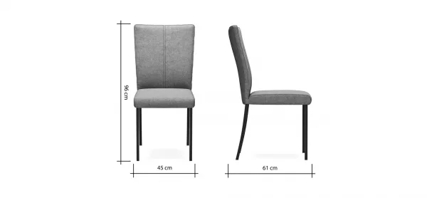 Stuhl 4110 - Stoff, Anthrazit – Bild 7