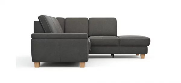 Ecksofa Sommerville - 2,5-Sitzer mit  Ecke rechts, inkl. Schlaffunktion, Relaxfunktion (manuell), Stoff, Anthrazit – Bild 7