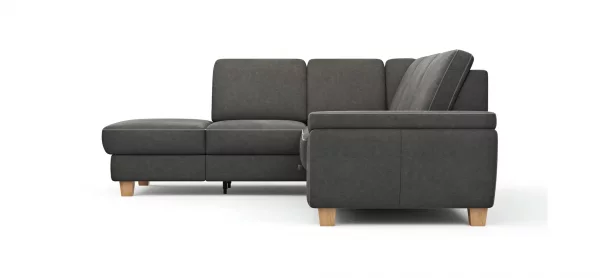 Ecksofa Sommerville - Ecke links mit 2,5-Sitzer, inkl. Schlaffunktion, Relaxfunktion (manuell), Stoff, Anthrazit – Bild 7