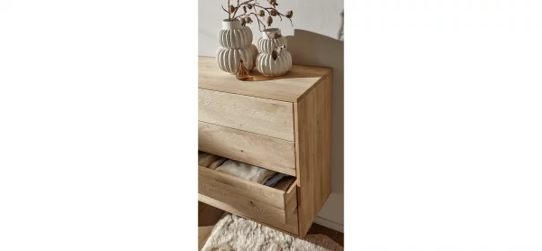 Sideboard Williston - Wildeiche bianco, Schubkastenfront sandgestrahlt – Bild 6