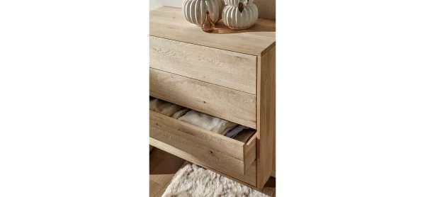 Sideboard Williston - Wildeiche bianco, Schubkastenfront sandgestrahlt – Bild 7