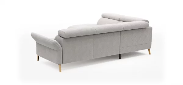 Sofa Maryville - Eckelement und Abschlussteil medium links mit 2,5-Sitzer, inkl. Kopfteil verstellbar, Stoff, Beige – Bild 5