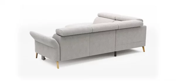 Sofa Maryville - Eckelement und Abschlussteil medium links mit 2,5-Sitzer, inkl. Schlaffunktion, Stauraum, Armlehne/Kopfteil verstellbar, Stoff, Beige – Bild 6