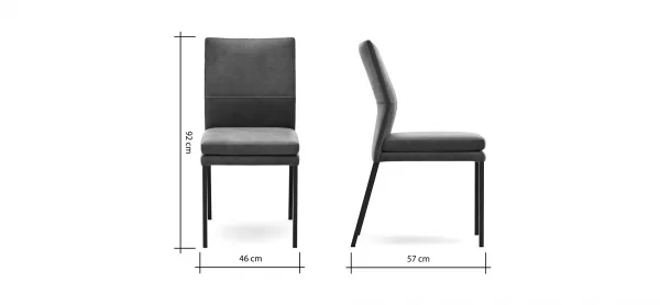 Stuhl Carry - Stoff, Anthrazit – Bild 5