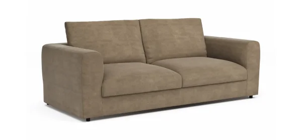 Sofa Stormy - 3-Sitzer, Stoff, Rauchbraun – Bild 6