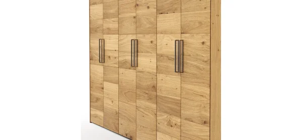 Drehtürenschrank Colorado - B. ca. 307 cm, Wildeichefurnier natur – Bild 4